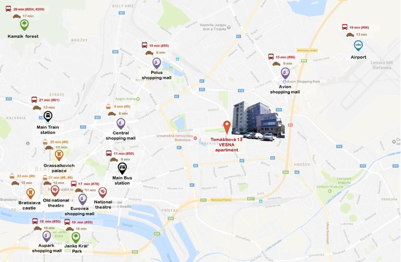 Vesna Convenient Apartment Bratysława Zewnętrze zdjęcie